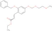 Ethyl (E)-3-(2-(benzyloxy)-4-((2-methoxyethoxy)methoxy)phenyl)acrylate