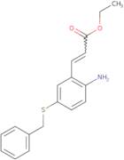 (E)-Ethyl 3-(2-amino-5-(benzylthio)phenyl)acrylate