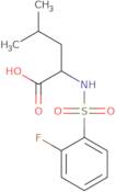 N-[(2-Fluorophenyl)sulfonyl]leucine