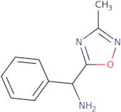 [(3-Methyl-1,2,4-oxadiazol-5-yl)(phenyl)methyl]amine hydrochloride
