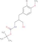 tert-Butyl N-{2-[(3-bromo-4-methoxyphenyl)methyl]-3-hydroxypropyl}carbamate