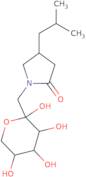 1-Deoxy-1-[(4S)-4-(2-methylpropyl)-2-oxo-1-pyrrolidinyl]-D-fructose, pyranose / furanose