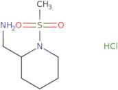 (1-Methanesulfonylpiperidin-2-yl)methanamine hydrochloride