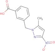 3-[(5-Methyl-3-nitro-pyrazol-1-yl)methyl]benzoic acid