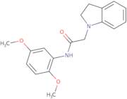 N-(2,5-dimethoxyphenyl)-2-indolinylethanamide