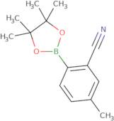 5-Methyl-2-(tetramethyl-1,3,2-dioxaborolan-2-yl)benzonitrile