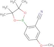 5-Methoxy-2-(tetramethyl-1,3,2-dioxaborolan-2-yl)benzonitrile