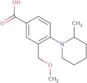 3-(Methoxymethyl)-4-(2-methylpiperidin-1-yl)benzoic acid