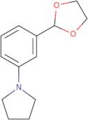 2-(3-Pyrrolidinophenyl)-1,3-dioxolane