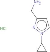 (1-Cyclopropylpyrazol-3-yl)methanamine hydrochloride