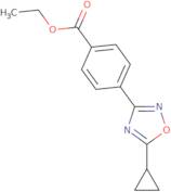 Ethyl 4-(5-cyclopropyl-1,2,4-oxadiazol-3-yl)benzoate