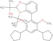 2-((2S,3S)-3-(tert-Butyl)-4-(3,5-dicyclopentyl-2,6-dimethoxyphenyl)-2,3-dihydrobenzooxaphosphol-...