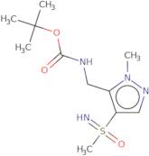 tert-Butyl N-({4-[imino(methyl)oxo-Î»6-sulfanyl]-1-methyl-1H-pyrazol-5-yl}methyl)carbamate
