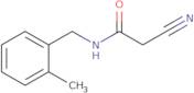2-Cyano-N-[(2-methylphenyl)methyl]acetamide