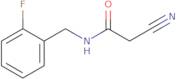 2-Cyano-N-[(2-fluorophenyl)methyl]acetamide