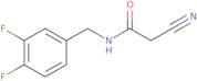 2-Cyano-N-[(3,4-difluorophenyl)methyl]acetamide