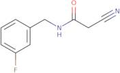 2-Cyano-N-[(3-fluorophenyl)methyl]acetamide
