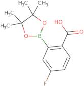 4-Fluoro-2-(4,4,5,5-tetramethyl-1,3,2-dioxaborolan-2-yl)benzoic acid