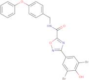 3-(3,5-Dibromo-4-hydroxyphenyl)-N-(4-phenoxybenzyl)-1,2,4-oxadiazole-5-carboxamide