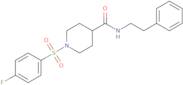 1-[(4-Fluorobenzene)sulfonyl]-N-(2-phenylethyl)piperidine-4-carboxamide