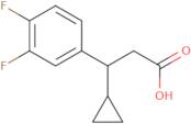 3-Cyclopropyl-3-(3,4-difluorophenyl)propanoic acid