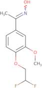 (1E)-1-[4-(2,2-Difluoroethoxy)-3-methoxyphenyl]ethanone oxime