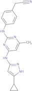 2-(4-((4-((5-Cyclopropyl-1H-pyrazol-3-yl)amino)-6-methylpyrimidin-2-yl)amino)phenyl)acetonitrile