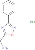 (3-Phenyl-1,2,4-oxadiazol-5-yl)methanamine hydrochloride