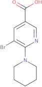 5-Bromo-6-piperidin-1-ylnicotinic acid