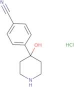 4-(4-Hydroxypiperidin-4-yl)benzonitrile hydrochloride