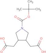 2-{1-[(tert-Butoxy)carbonyl]-4-(carboxymethyl)pyrrolidin-3-yl}acetic acid