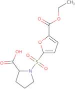 1-{[5-(Ethoxycarbonyl)furan-2-yl]sulfonyl}pyrrolidine-2-carboxylic acid