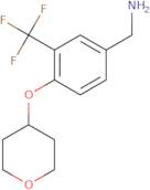 [4-(Oxan-4-yloxy)-3-(trifluoromethyl)phenyl]methanamine