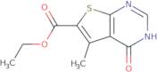Ethyl 5-methyl-4-oxo-3,4-dihydrothieno[2,3-d]pyrimidine-6-carboxylate