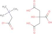 2-(Trimethylammonio)acetate compound with 2-hydroxypropane-1,2,3-tricarboxylic acid (1:1)