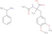 N-Acetyl D-alpha-methyl dopa dimethyl ether (+)-alpha-methylbenzylamine