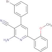 2-Amino-4-(3-bromo-phenyl)-6-(2-methoxy-phenyl)-nicotinonitrile