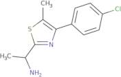 1-[4-(4-Chlorophenyl)-5-methyl-1,3-thiazol-2-yl]ethan-1-amine