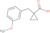 1-[(3-Methoxyphenyl)methyl]cyclopropane-1-carboxylic acid