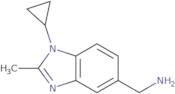 (1-Cyclopropyl-2-methyl-1H-benzo[D]imidazol-5-yl)methanamine