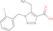 5-Ethyl-1-(2-fluorobenzyl)-1H-1,2,3-triazole-4-carboxylic acid