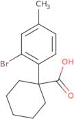 1-(2-Bromo-4-methylphenyl)cyclohexane-1-carboxylic acid