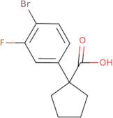 1-(4-Bromo-3-fluorophenyl)cyclopentane-1-carboxylic acid