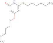 6-Hexyloxy-2-hexylsulfanyl-pyrimidin-4-ol