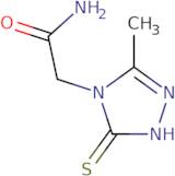 2-(3-Methyl-5-sulfanyl-4H-1,2,4-triazol-4-yl)acetamide