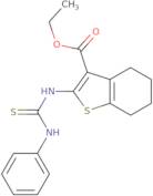 Ethyl 2-[(anilinocarbothioyl)amino]-4,5,6,7-tetrahydro-1-benzothiophene-3-carboxylate