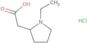 2-(1-Ethylpyrrolidin-2-yl)acetic acid hydrochloride