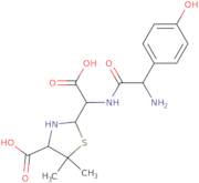 2-[[[2-Amino-2-(4-hydroxyphenyl)acetyl]amino]-carboxymethyl]-5,5-dimethyl-1,3-thiazolidine-4-carboxylic acid