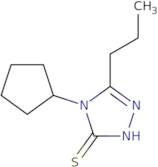 4-Cyclopentyl-5-propyl-4H-1,2,4-triazole-3-thiol