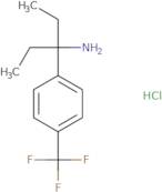 3-[4-(Trifluoromethyl)phenyl]pentan-3-amine hydrochloride